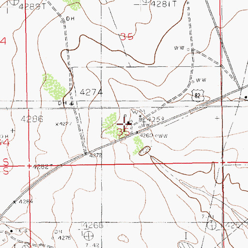 Topographic Map of Taylor- Holeman Ranch, NM