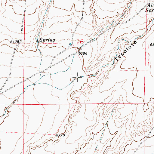 Topographic Map of Tecolote Canyon, NM