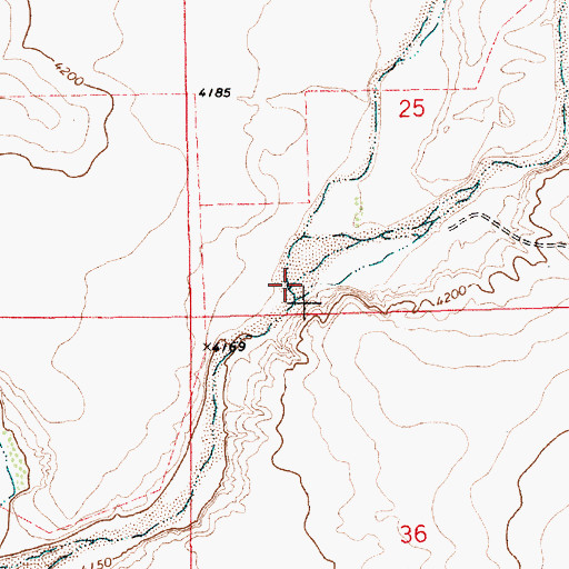 Topographic Map of Tequesquite Creek, NM