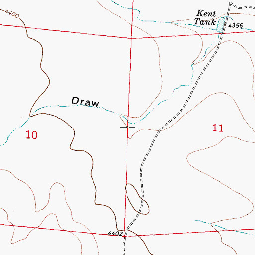Topographic Map of Terry Draw, NM