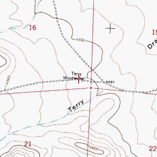 Topographic Map of Terry Windmill, NM