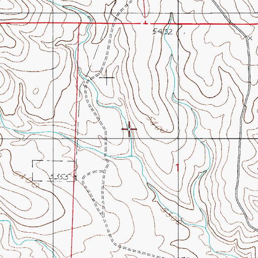 Topographic Map of Thimble Canyon, NM