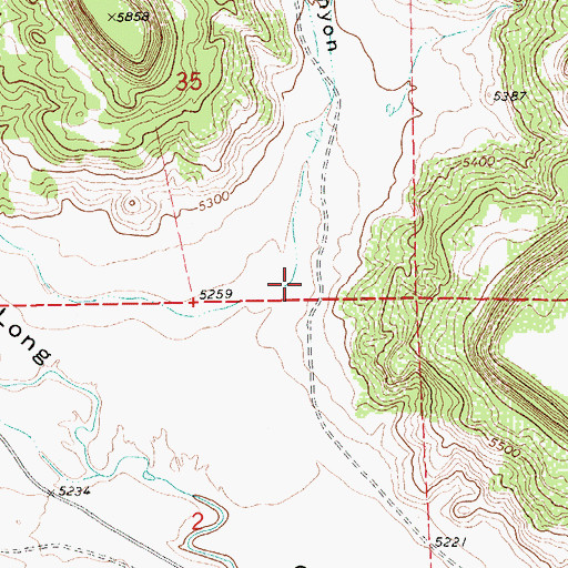 Topographic Map of Thomas Canyon, NM