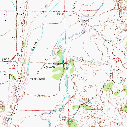 Topographic Map of Thompson Arroyo, NM