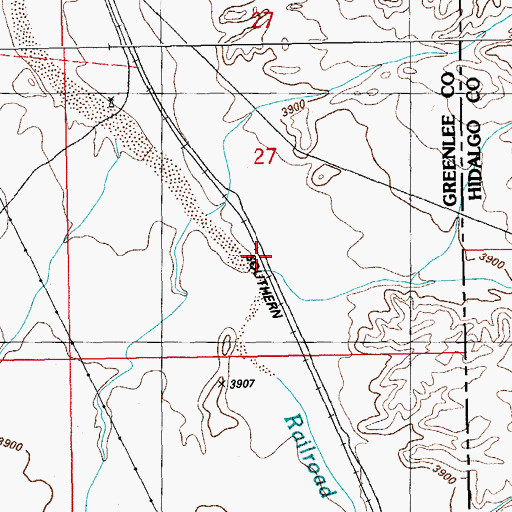 Topographic Map of Thompson Draw, NM