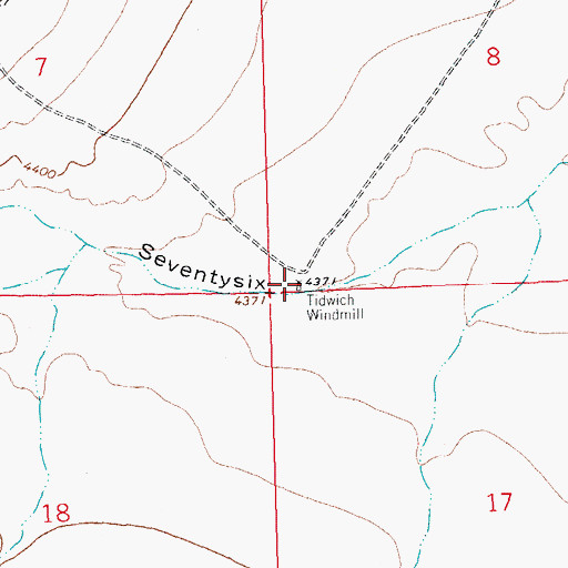 Topographic Map of Tidwich Windmill, NM