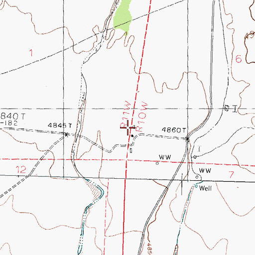 Topographic Map of Tigner Ranch, NM