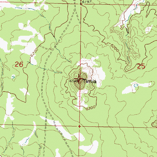 Topographic Map of Timia, NM