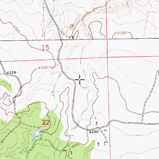 Topographic Map of Tipton Canyon, NM