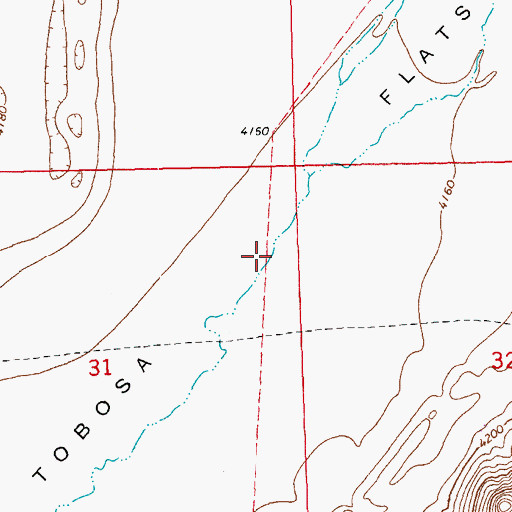 Topographic Map of Tobosa Flats, NM