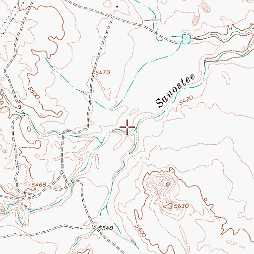Topographic Map of Tocito Wash, NM