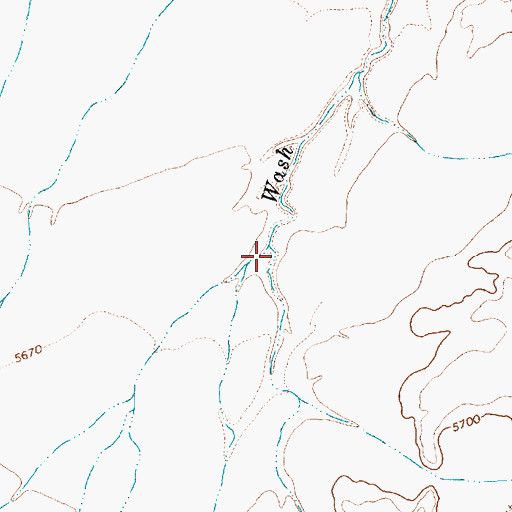 Topographic Map of Tocito Wash, NM