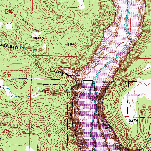 Topographic Map of Todosio Canyon, NM