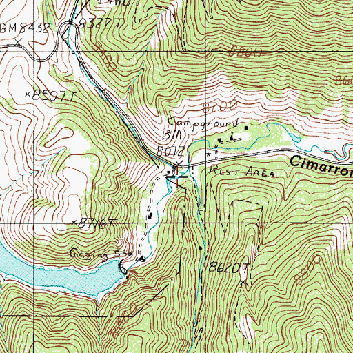 Topographic Map of Tolby Creek, NM