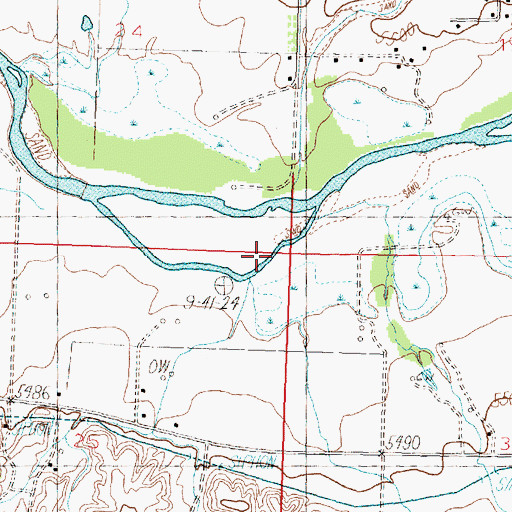 Topographic Map of Tom Gale Canyon, NM