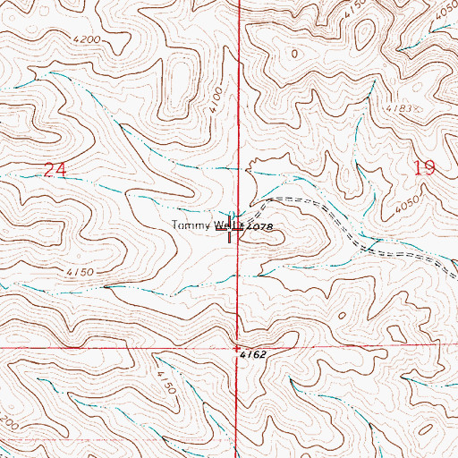Topographic Map of Tommy Well, NM