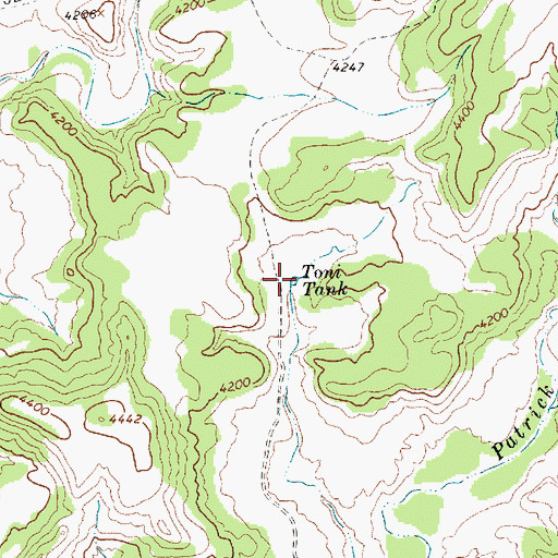 Topographic Map of Toni Tank, NM