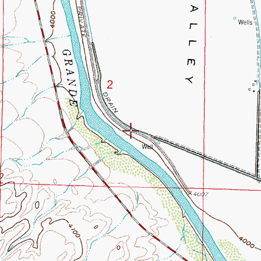 Topographic Map of Tonuco Drain, NM