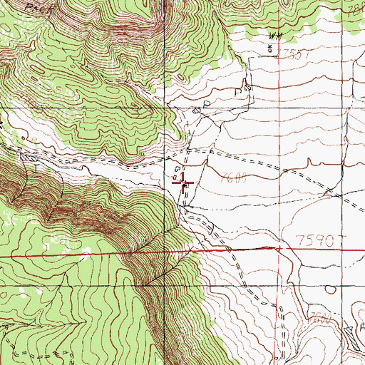 Topographic Map of Torrez Ranch, NM
