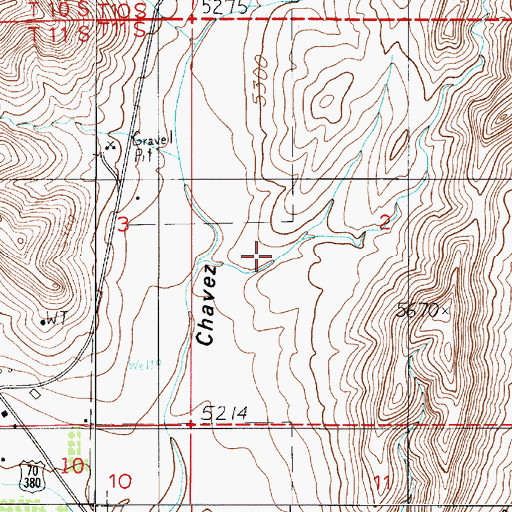 Topographic Map of Trail Canyon, NM