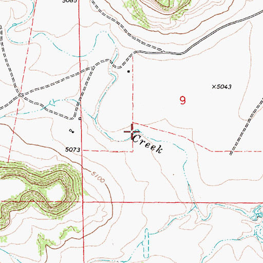 Topographic Map of Tramperos Canyon, NM