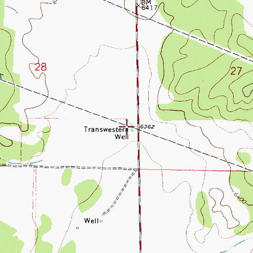 Topographic Map of Transwestern Well, NM