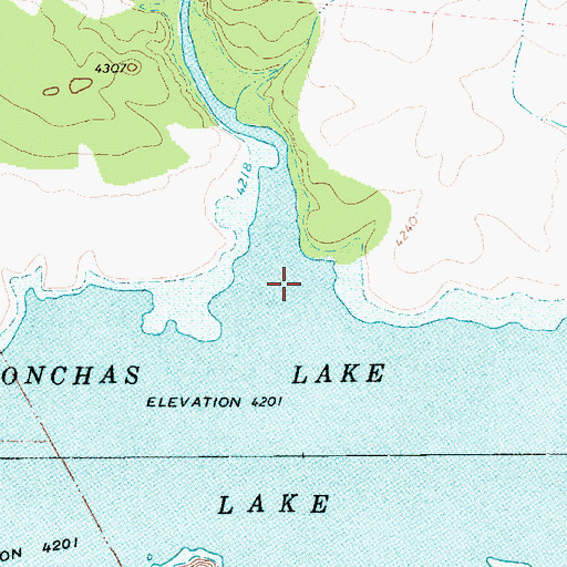 Topographic Map of Trementina Creek, NM