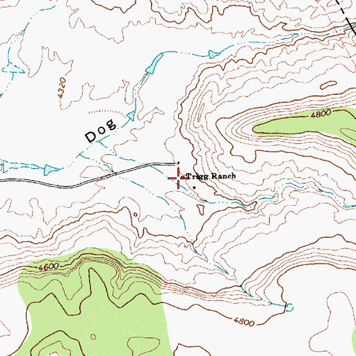 Topographic Map of Trigg Ranch, NM