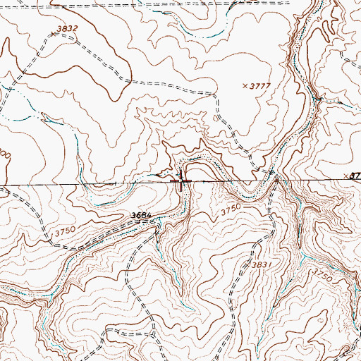 Topographic Map of Trujillo Creek, NM