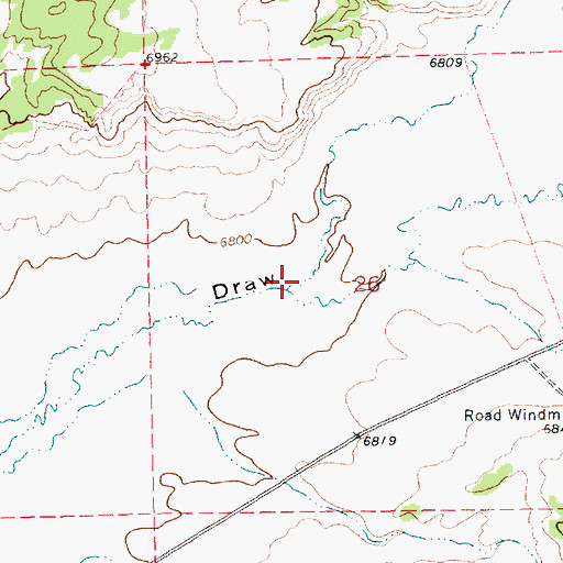Topographic Map of Trujillo Draw, NM