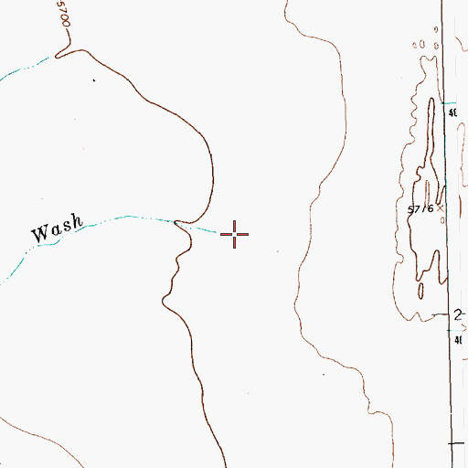 Topographic Map of Tse-yaa-tohi Wash, NM