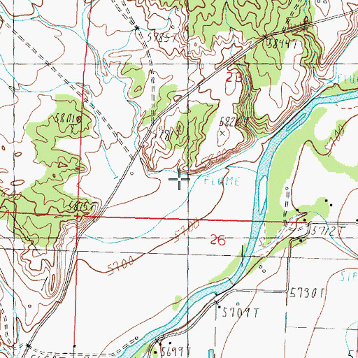 Topographic Map of Tucker Canyon, NM