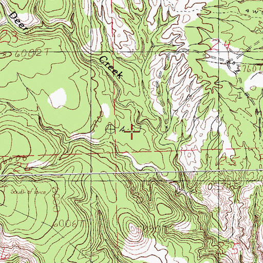 Topographic Map of Tullous Upper Ranch, NM