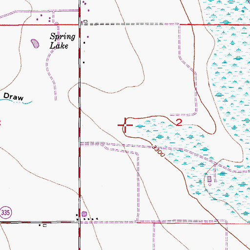Topographic Map of Tumbleweed Draw, NM