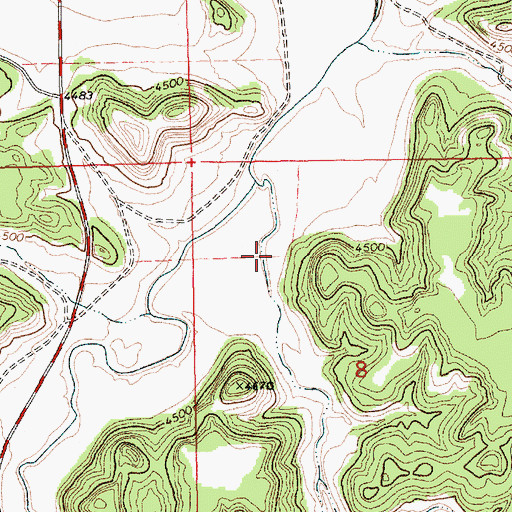 Topographic Map of Turkey Canyon, NM