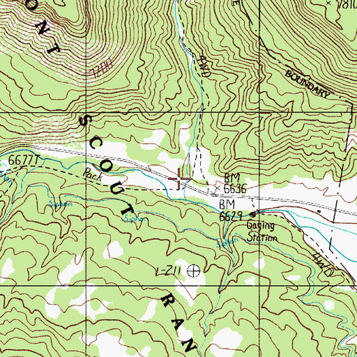 Topographic Map of Turkey Creek Canyon, NM
