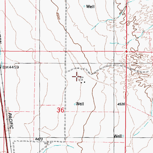 Topographic Map of Turner Well, NM