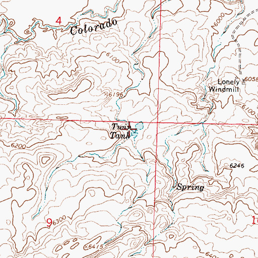 Topographic Map of Twin Tank, NM