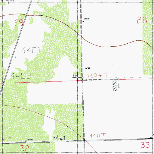 Topographic Map of U Bar Wells, NM