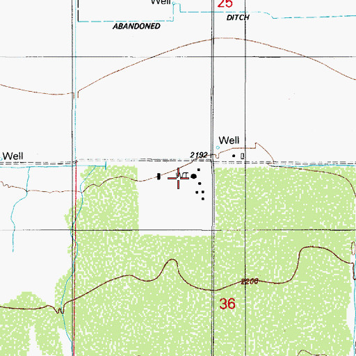 Topographic Map of Avra Cotton Gin, AZ