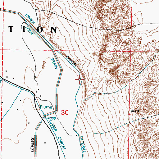 Topographic Map of Upper Chical Lateral, NM