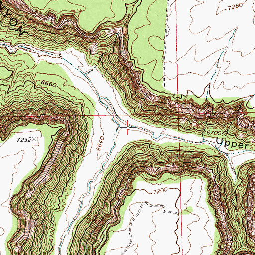 Topographic Map of Upper Galestina Canyon, NM