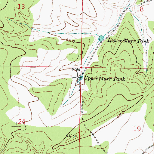 Topographic Map of Upper Marr Tank, NM