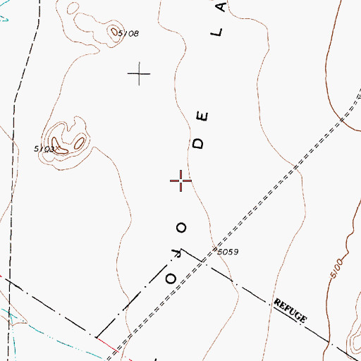 Topographic Map of Valle Del Ojo De La Parida, NM