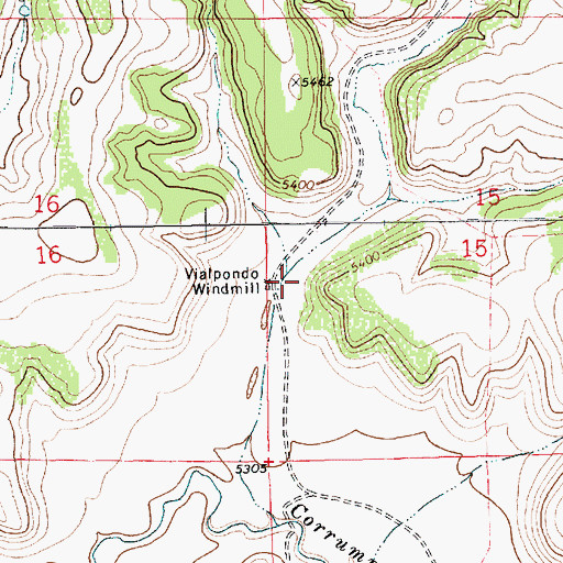 Topographic Map of Vialpondo Windmill, NM
