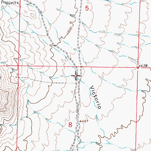Topographic Map of Victorio Canyon, NM