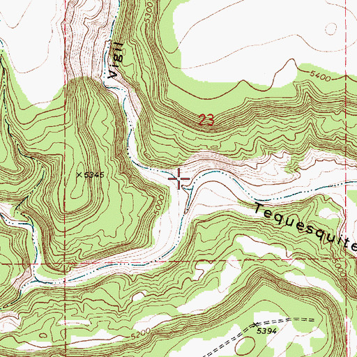 Topographic Map of Vigil Canyon, NM
