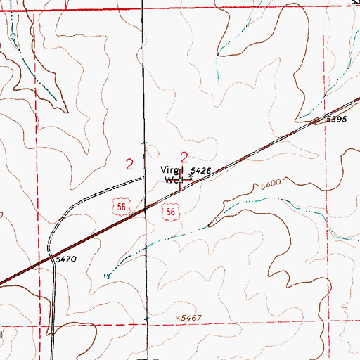 Topographic Map of Virgil Well, NM