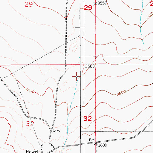 Topographic Map of Wadcutter Draw, NM