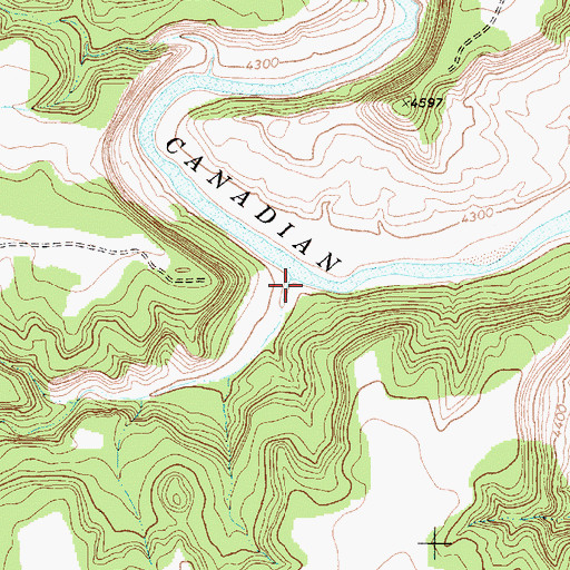 Topographic Map of Wade Canyon, NM